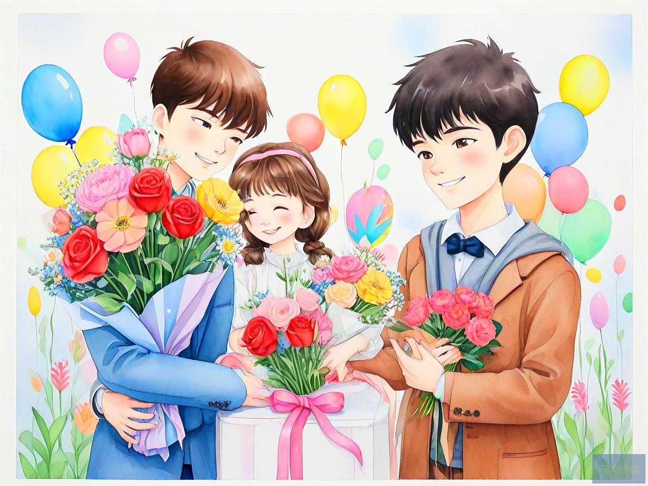 过生日送男孩子什么花