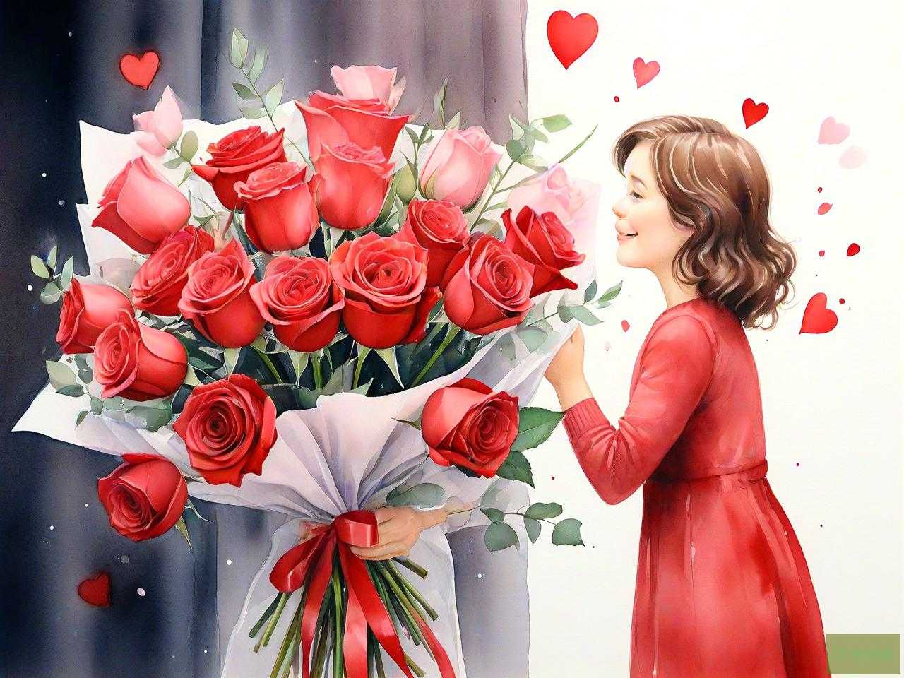 情人节给妻子送什么花