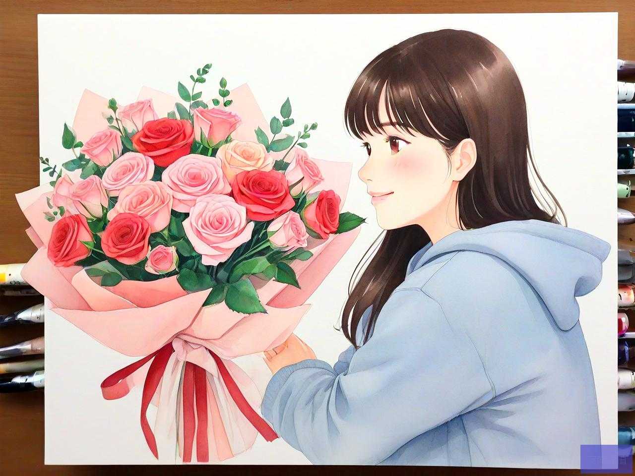 送女朋友一般送什么花