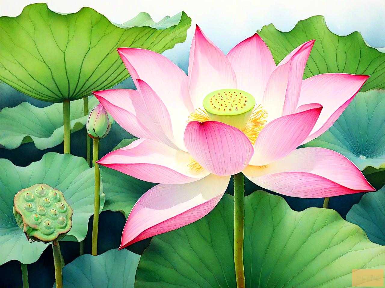 荷花莲蓬的寓意和象征