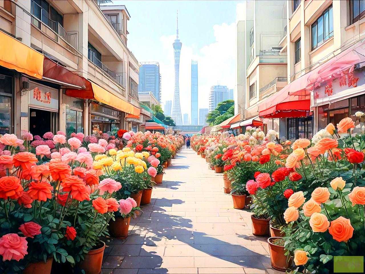 广州有鲜花批发市场吗
