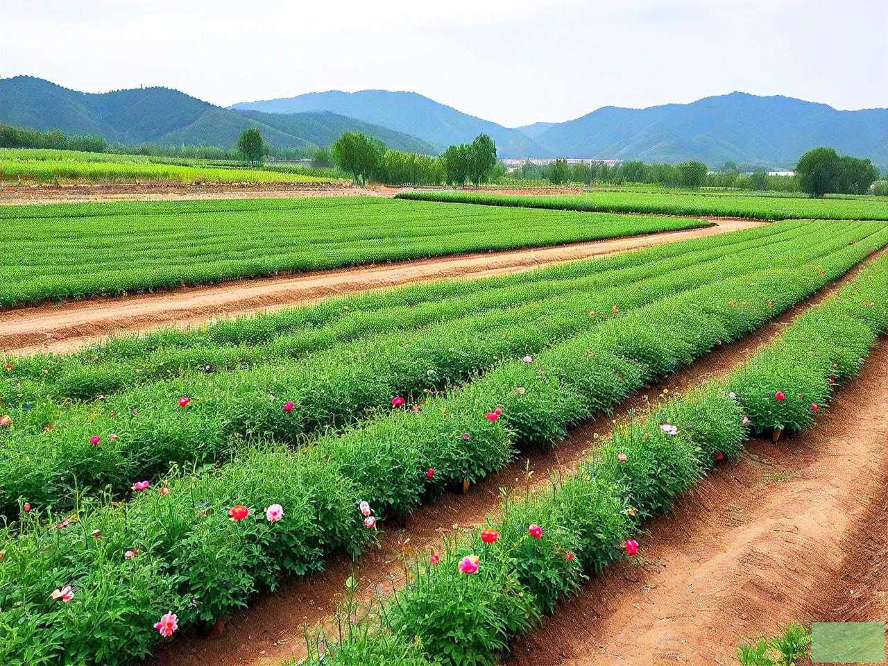 陕西周至花卉苗木基地