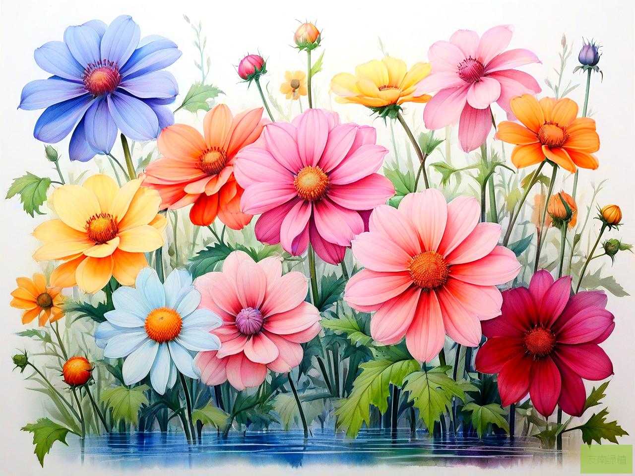 全世界的花的颜色和花