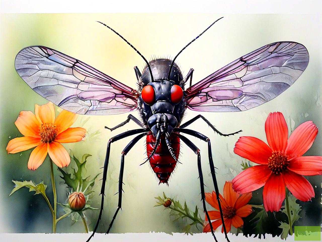 大花蚊子巨大的花蚊子