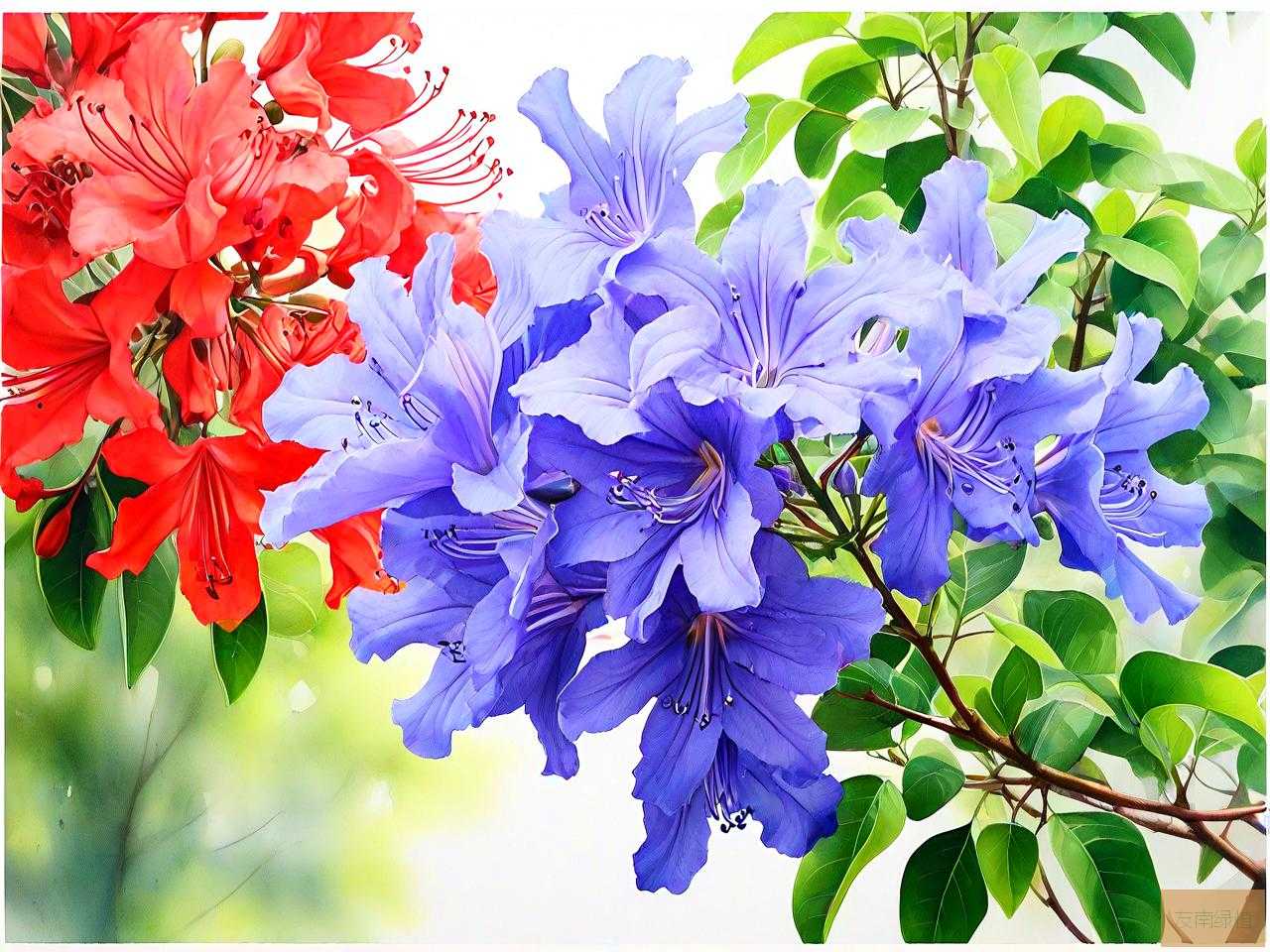 蓝花楹和红花楹哪个贵