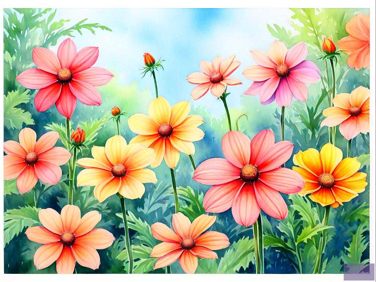 夏天的花的描写的句子