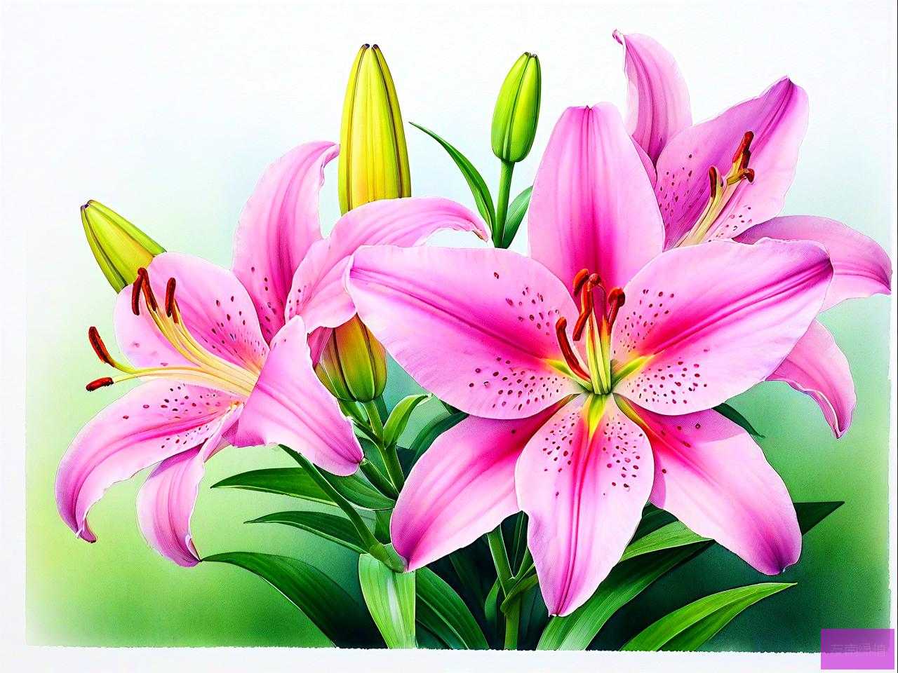 心田上的百合花ppt