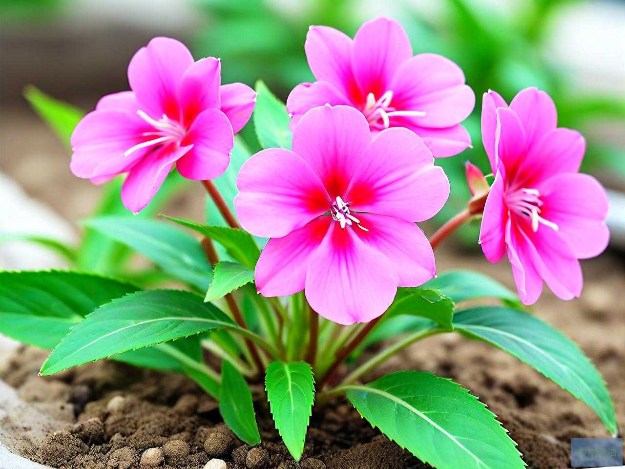 凤仙花种子的萌发过程