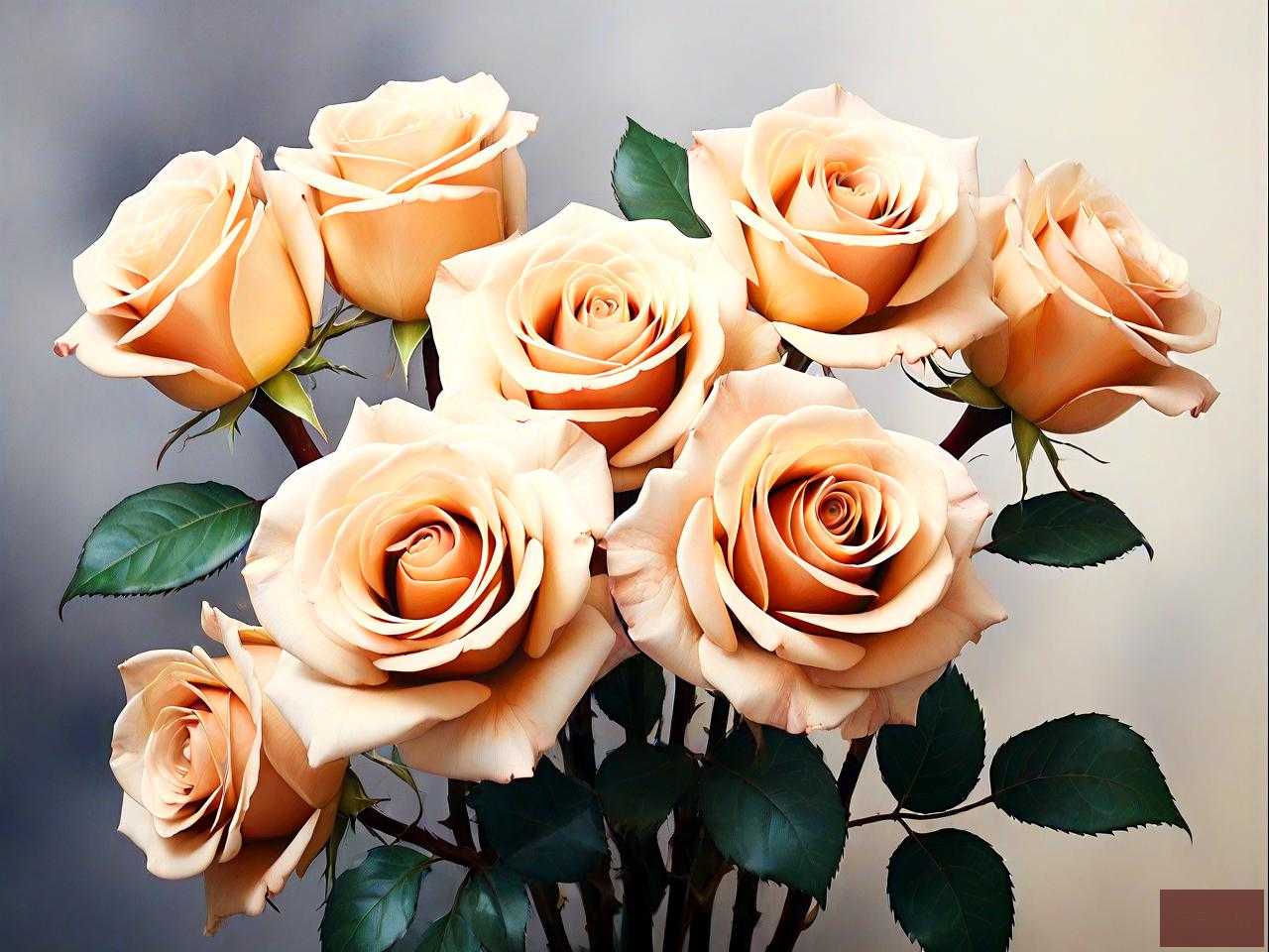 7朵卡布奇诺玫瑰花语