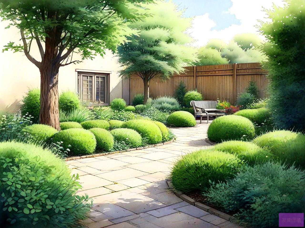 庭院地面绿化矮丛植物