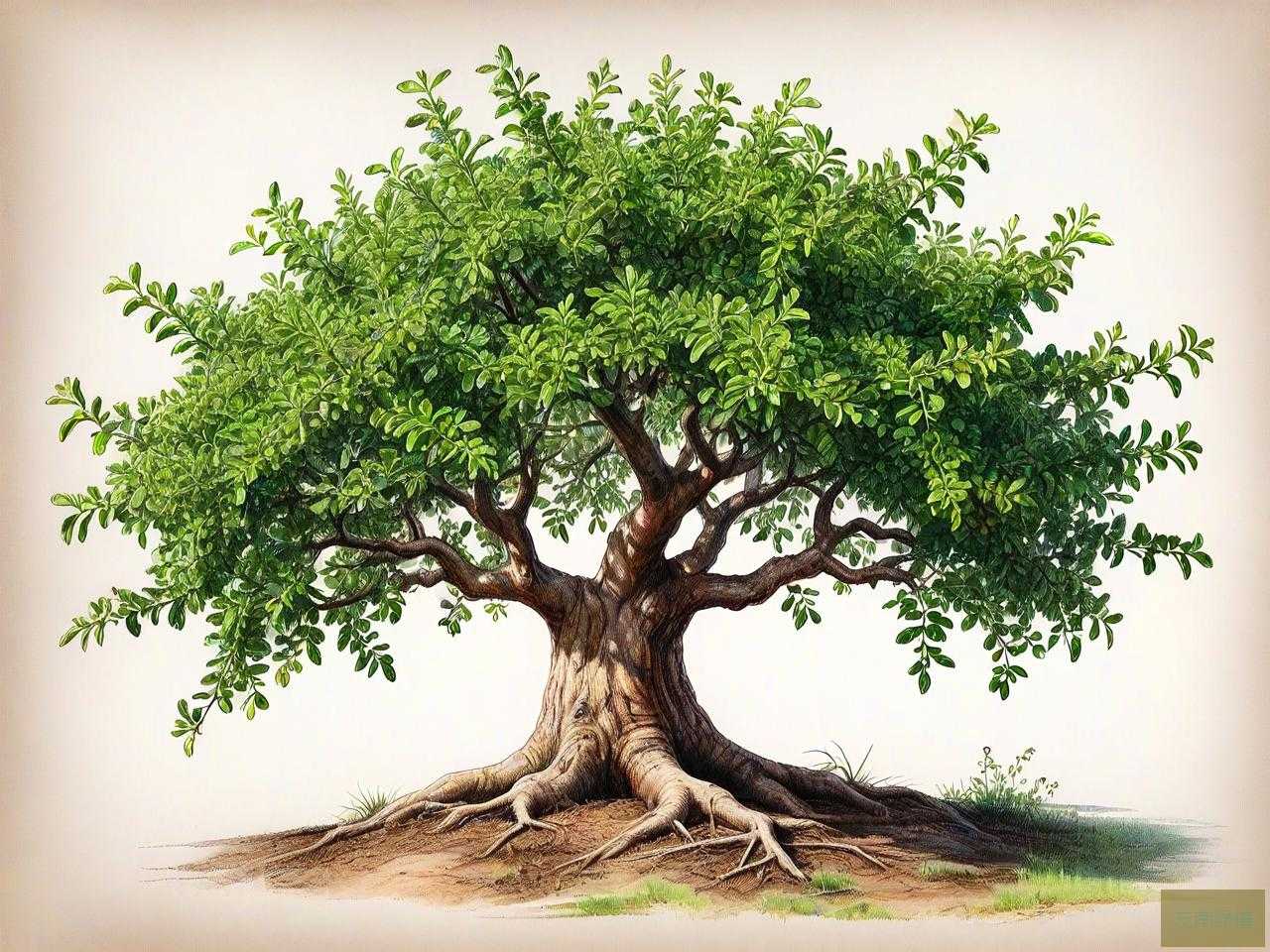 花椒树怎么盘玩上色快