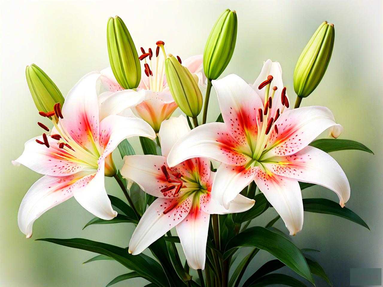 食用百合开花什么样子
