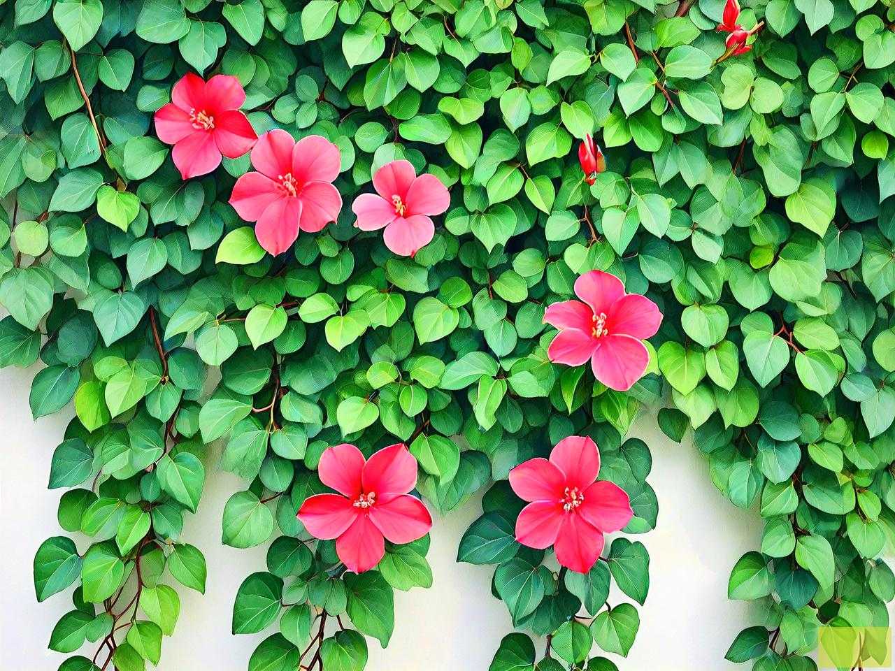 什么爬墙植物四季常青