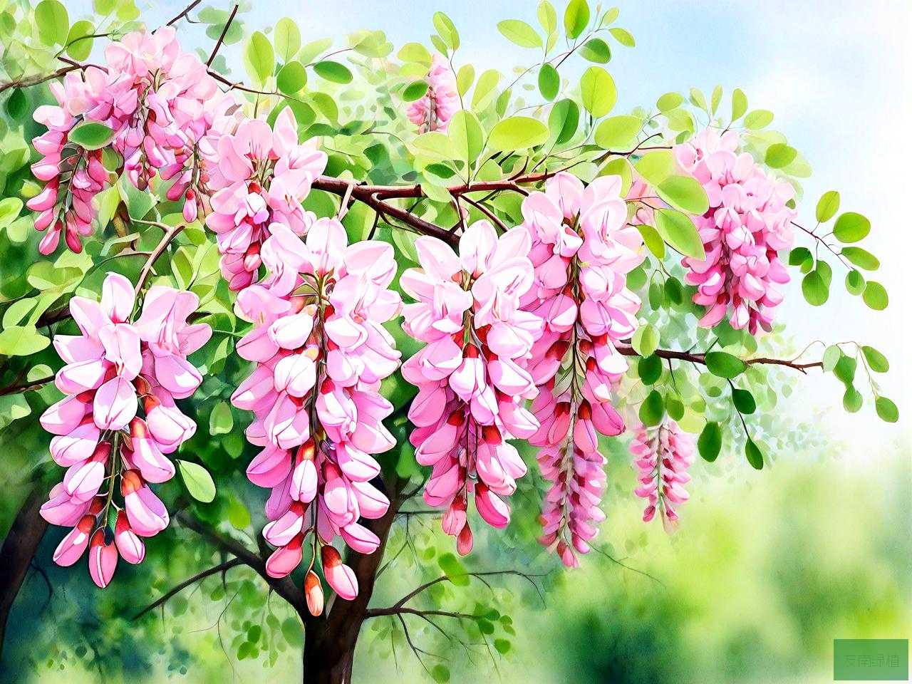 对满树的槐花说些什么