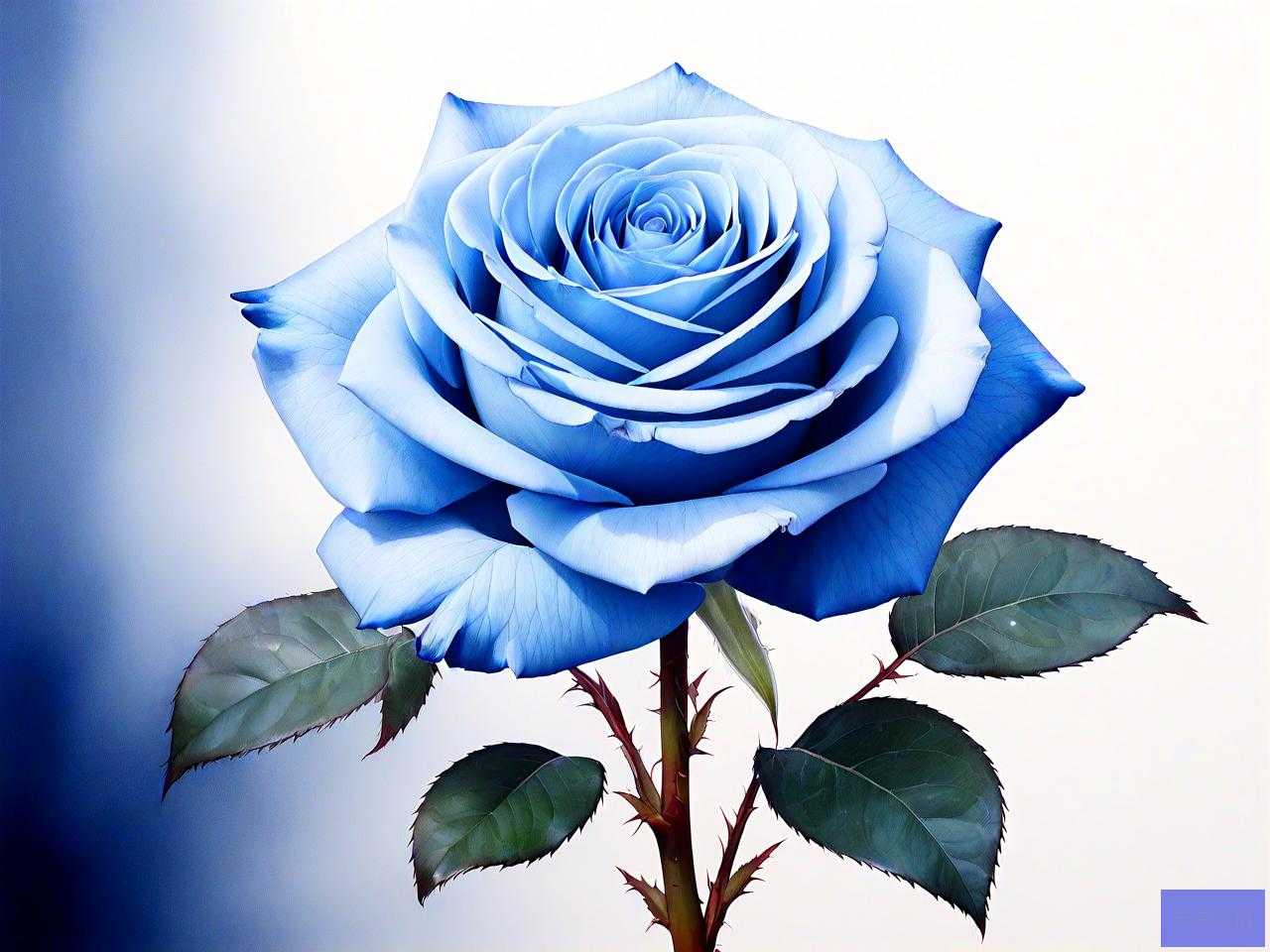 蓝白色玫瑰寓意和花语