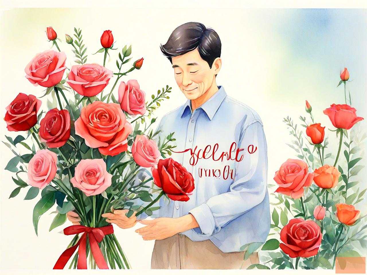 父亲节的时候送什么花