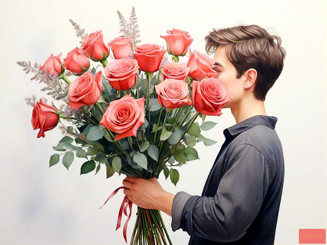 女友送男友什么花合适