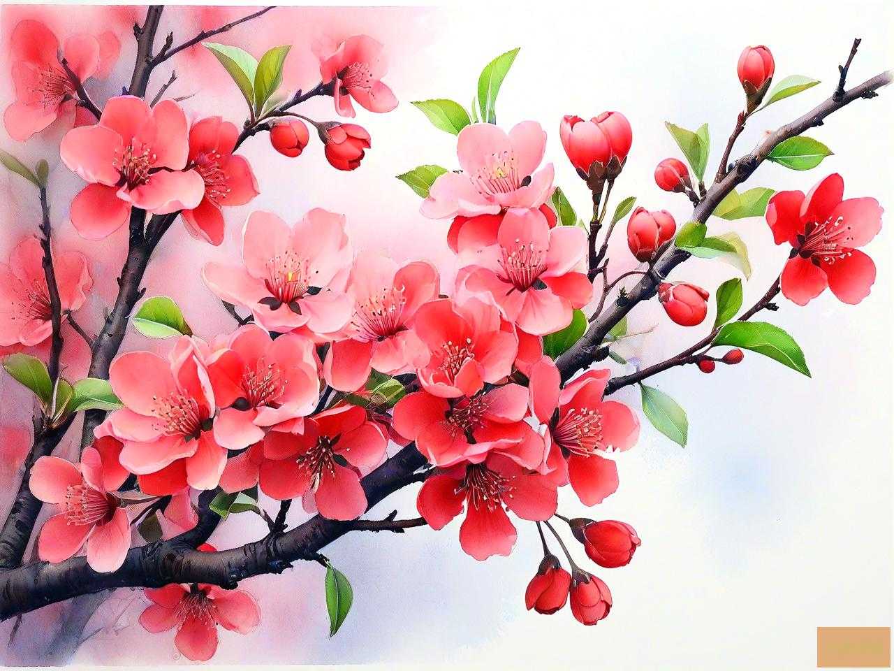 海棠花为什么是红色的