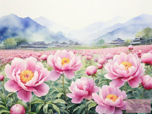 中江县芍药花基地