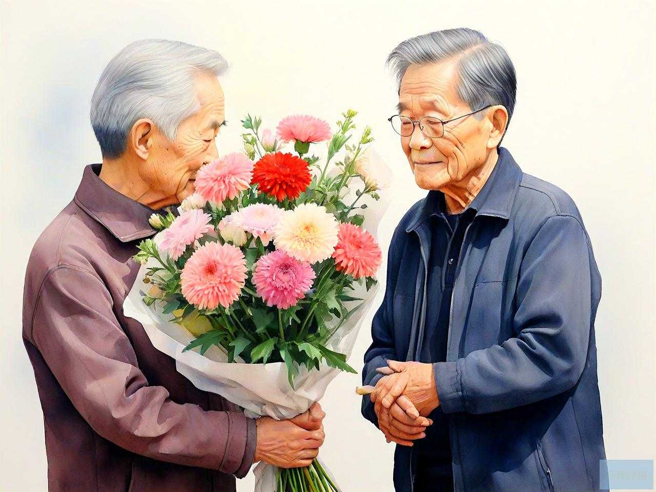 给已故的父亲送什么花