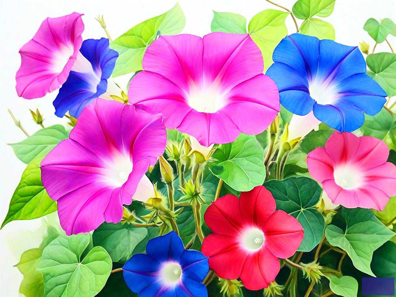 牵牛花花是什么颜色的