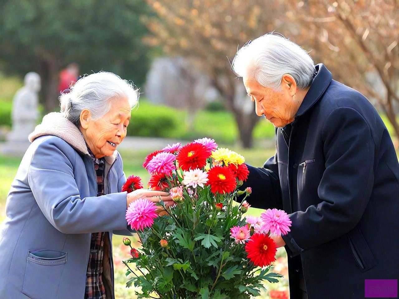 给老人扫墓买什么鲜花