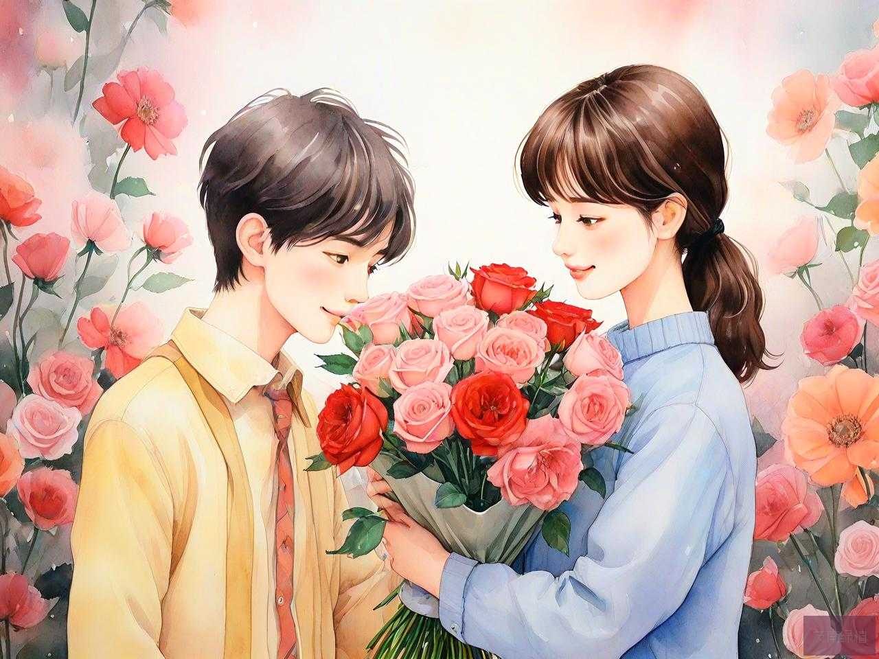给女朋友送花说什么话