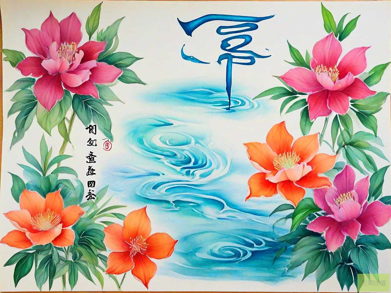 六爻字和花代表的含义