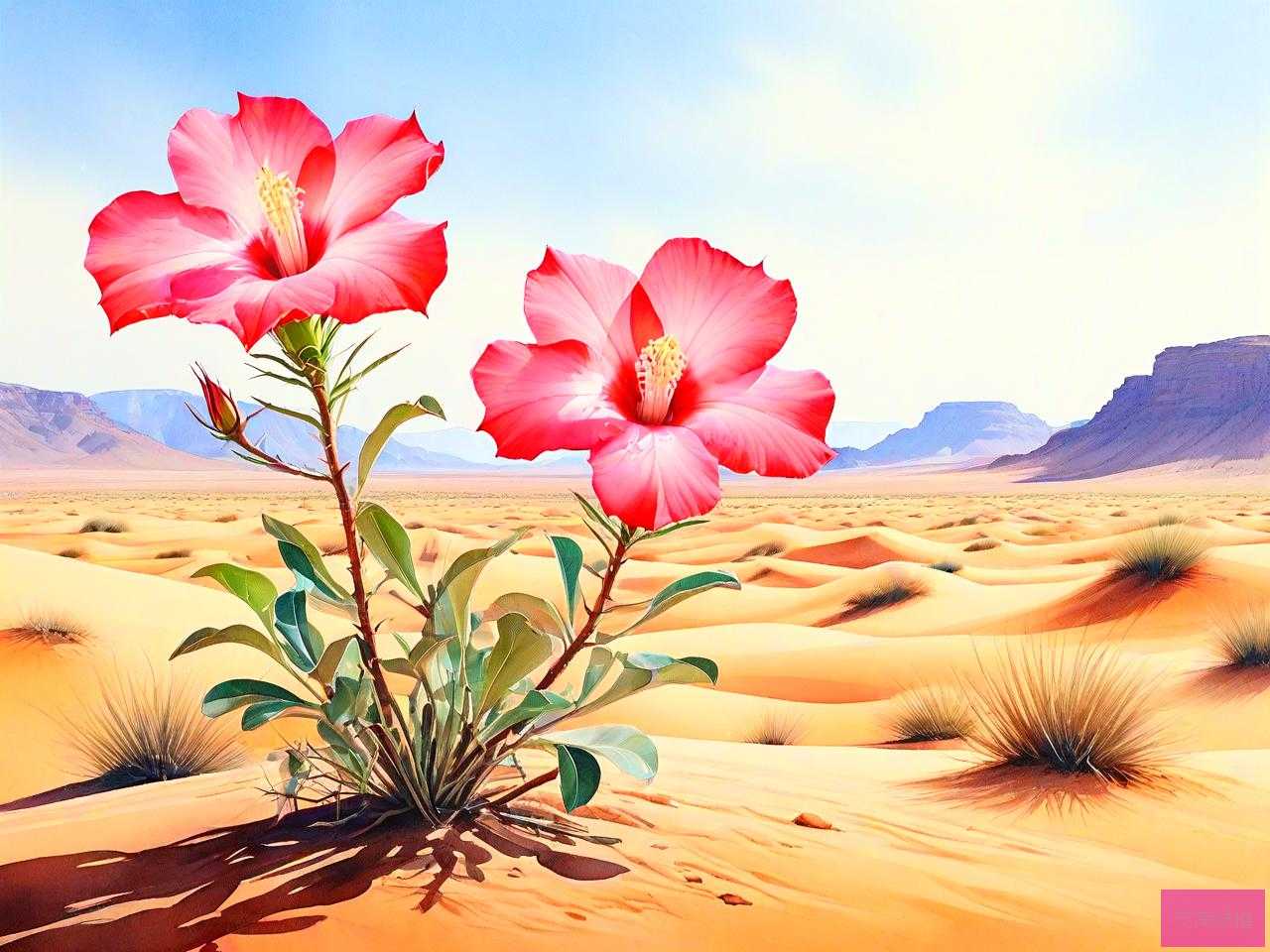 沙漠玫瑰的花是什么样的