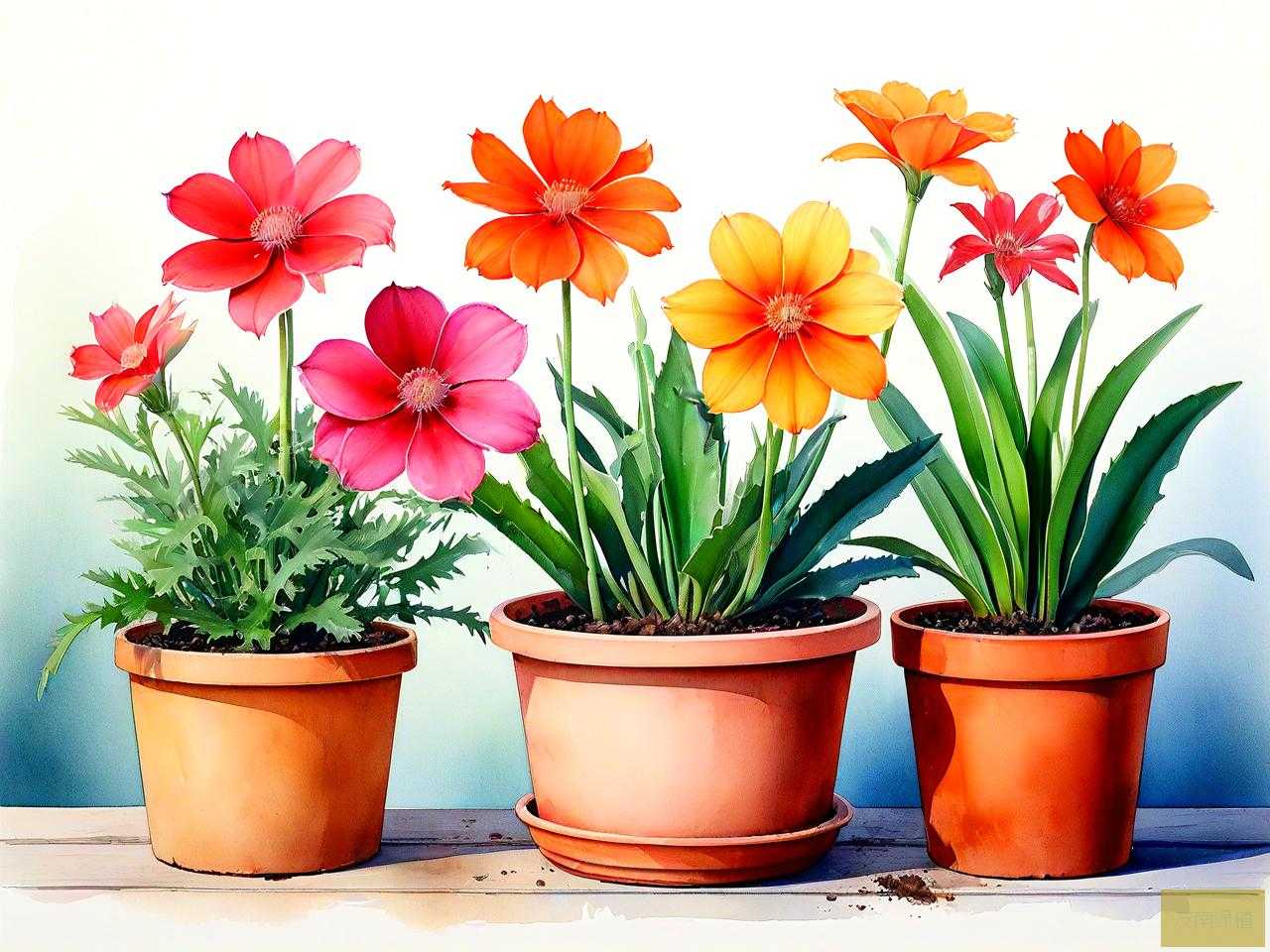盆栽花卉 植物 四季
