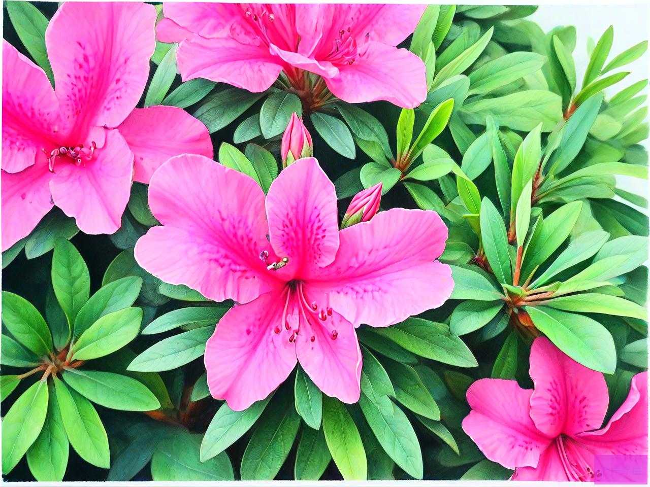 杜鹃花叶子像虫子一样