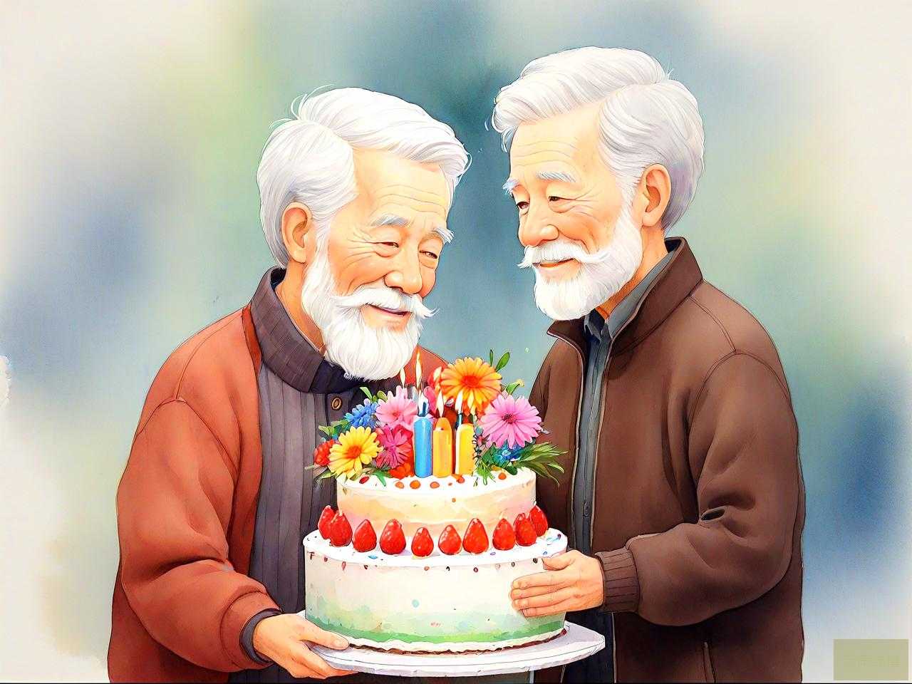 老爷爷过生日送什么花