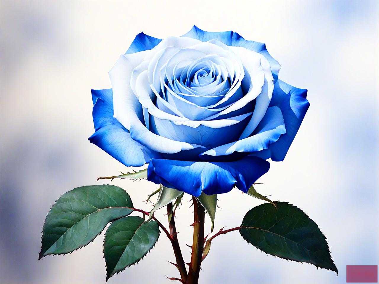 蓝白玫瑰的花语是什么