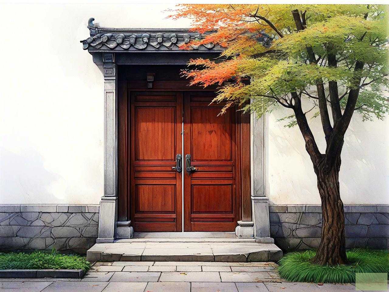 门口栽什么树镇宅旺财