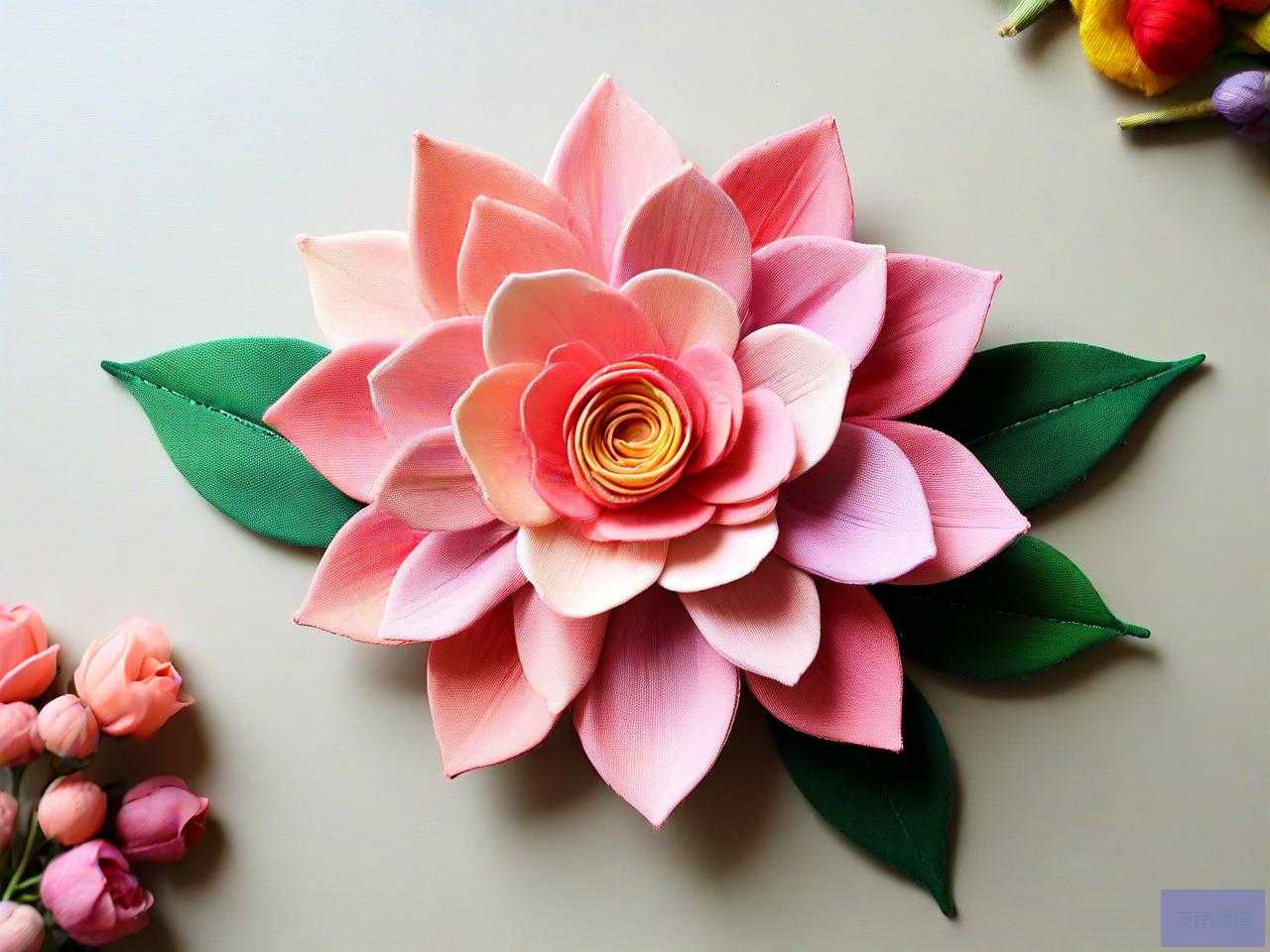 手工制作布艺花朵步骤