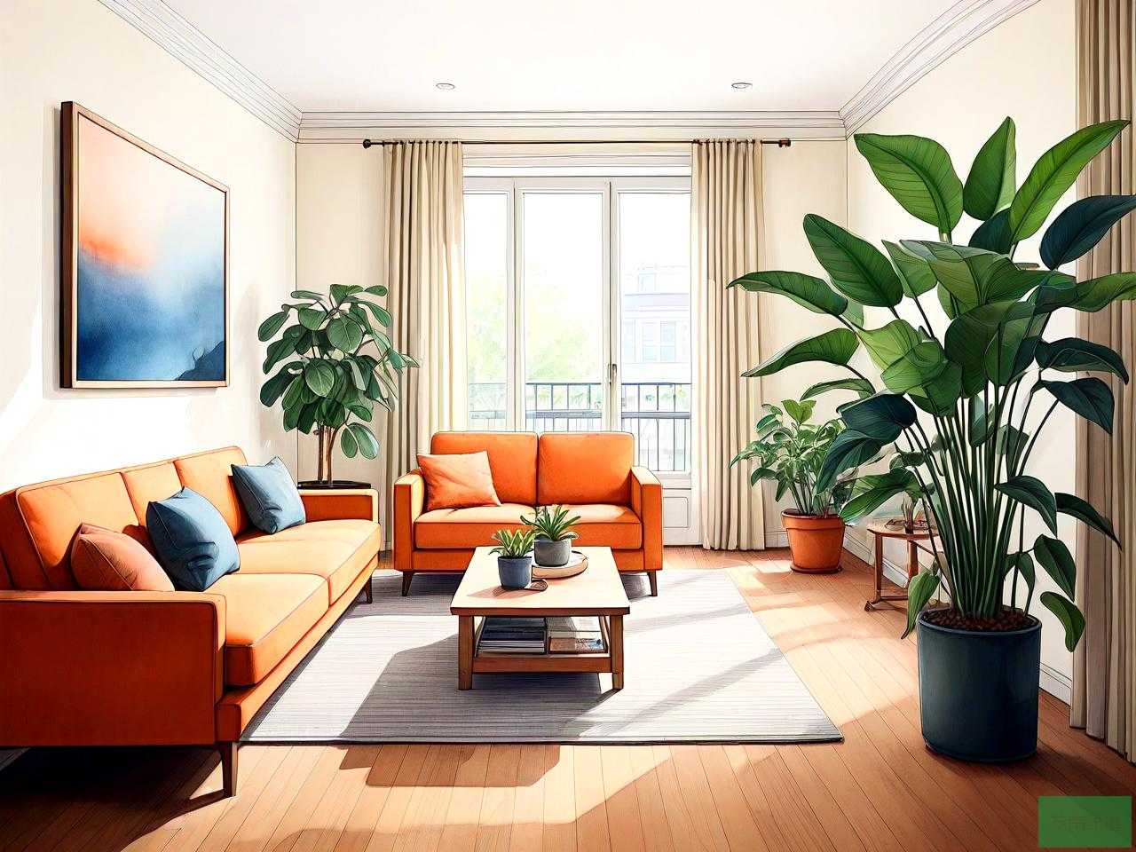 客厅适合养大型植物吗