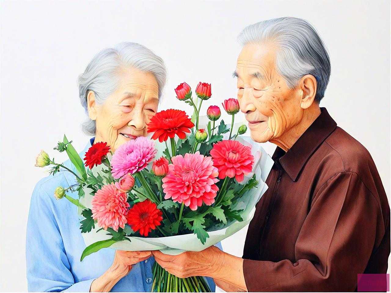 80岁老人生日送什么花