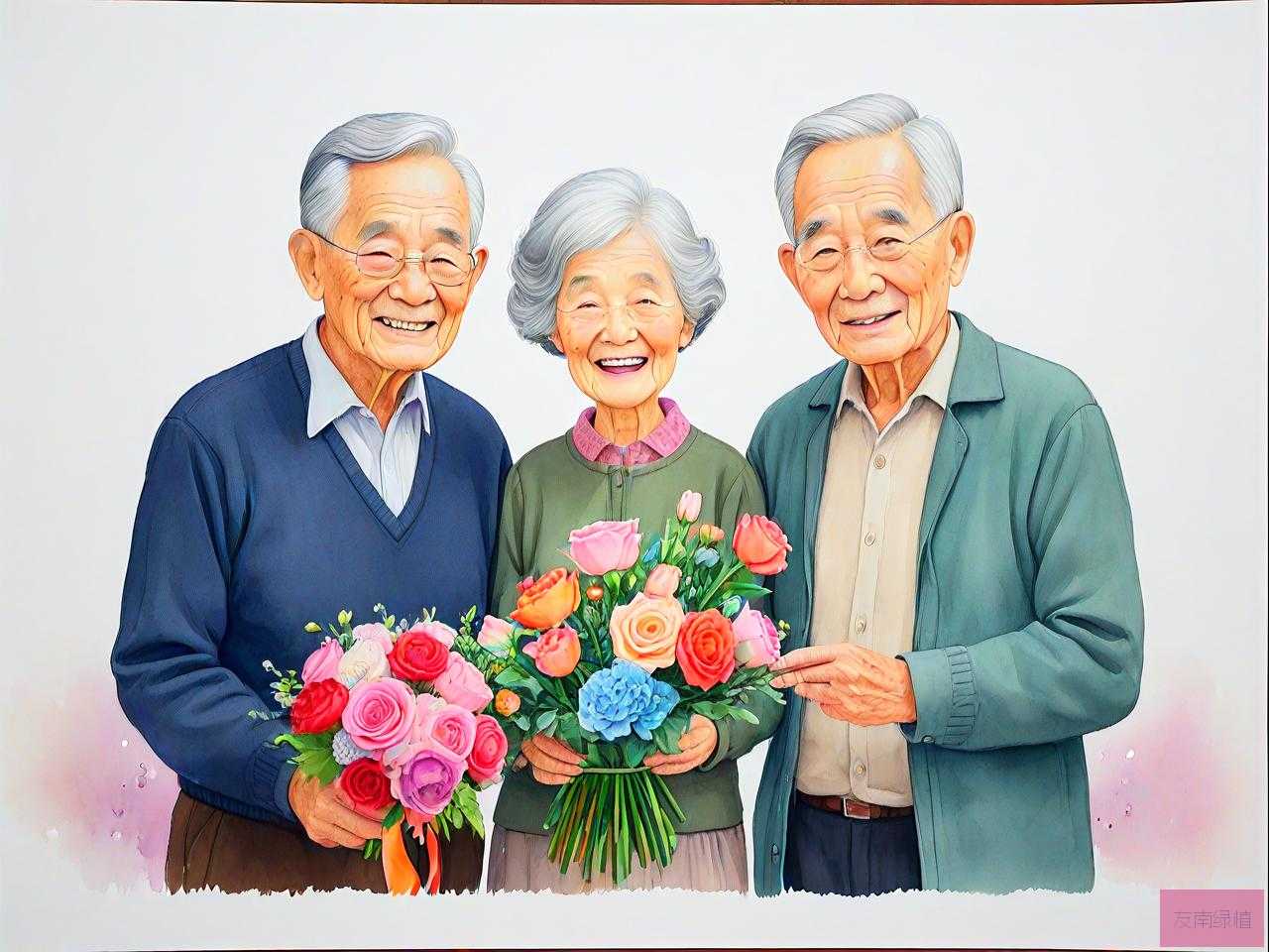 爷爷奶奶过生日送什么花