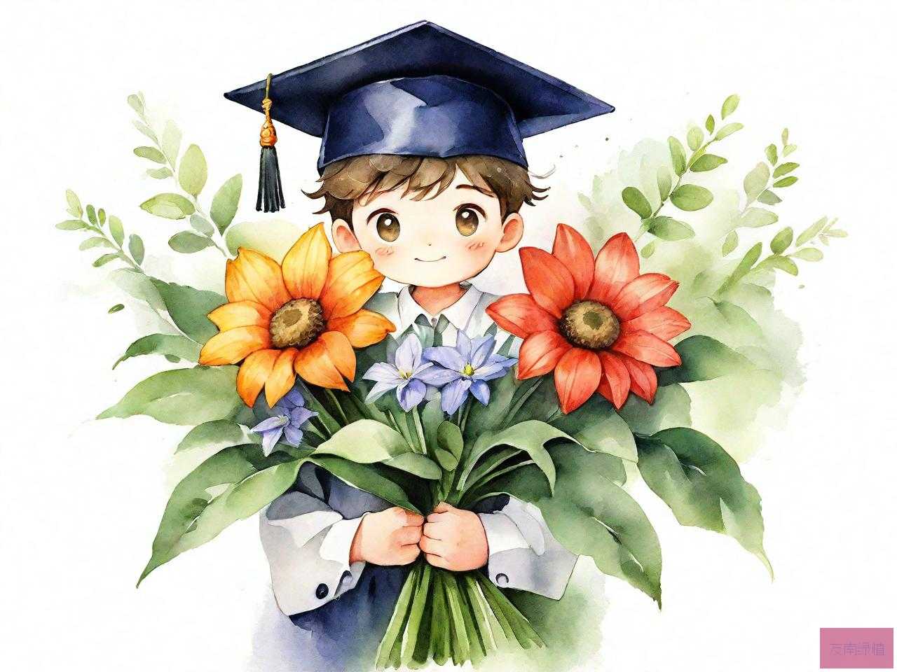 毕业典礼送男生什么花