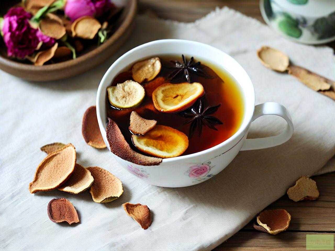 牡丹花陈皮能一泡水喝吗