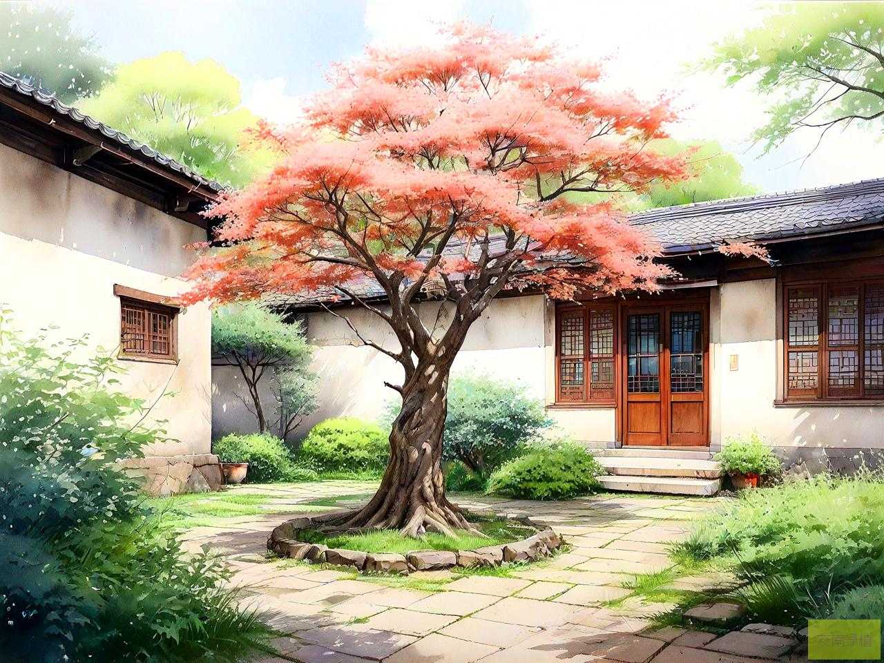庭院里面种什么树风水好