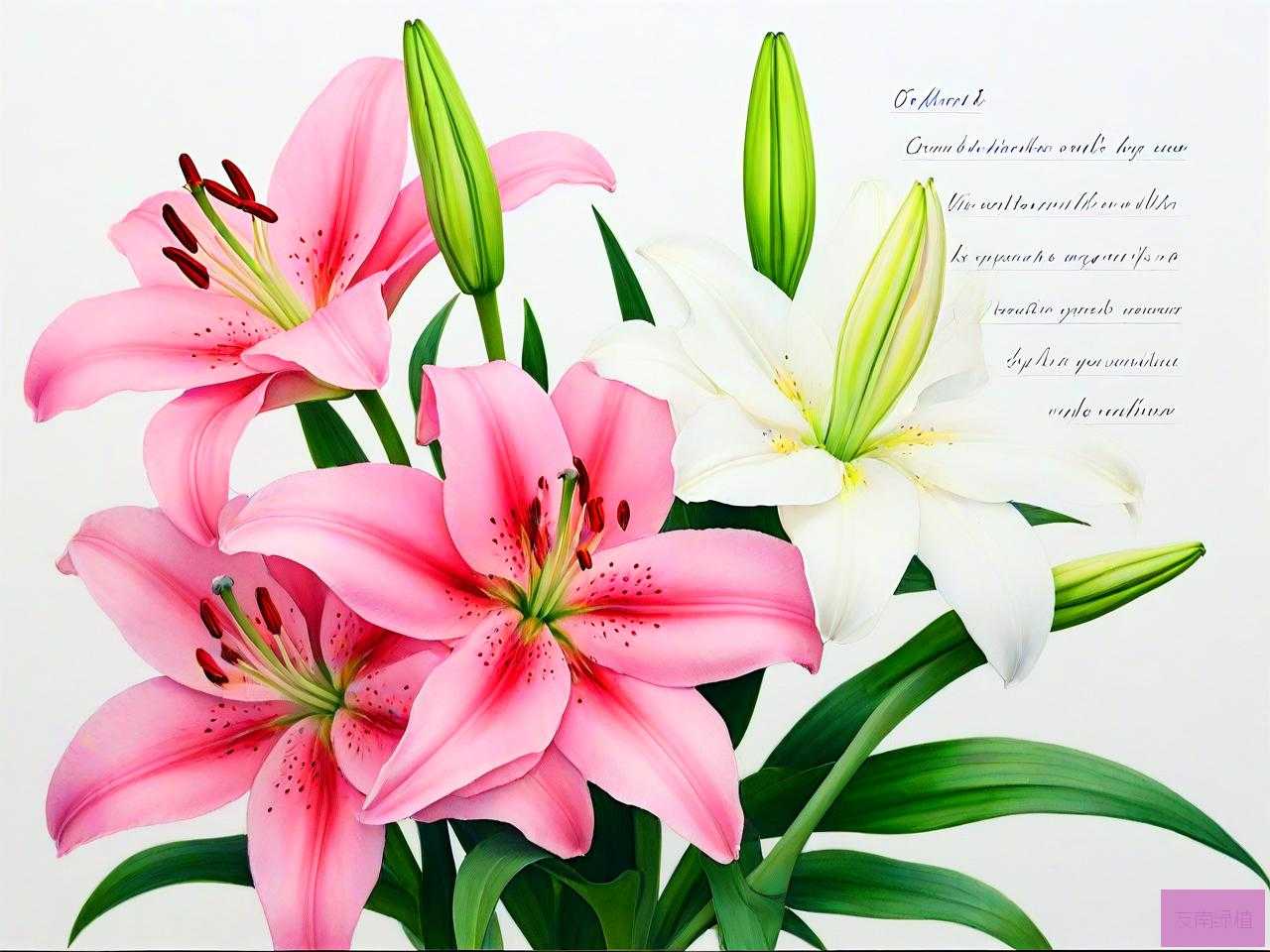 赞美百合花的句子和心情