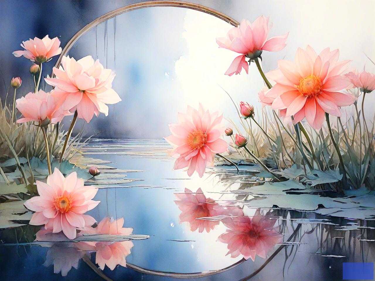 镜中花水中月什么意思啊