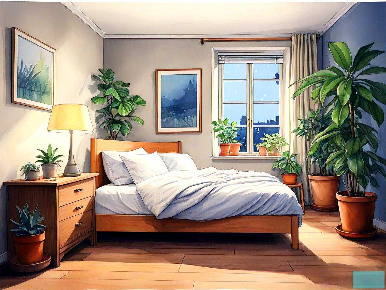 夜晚房间放什么植物好