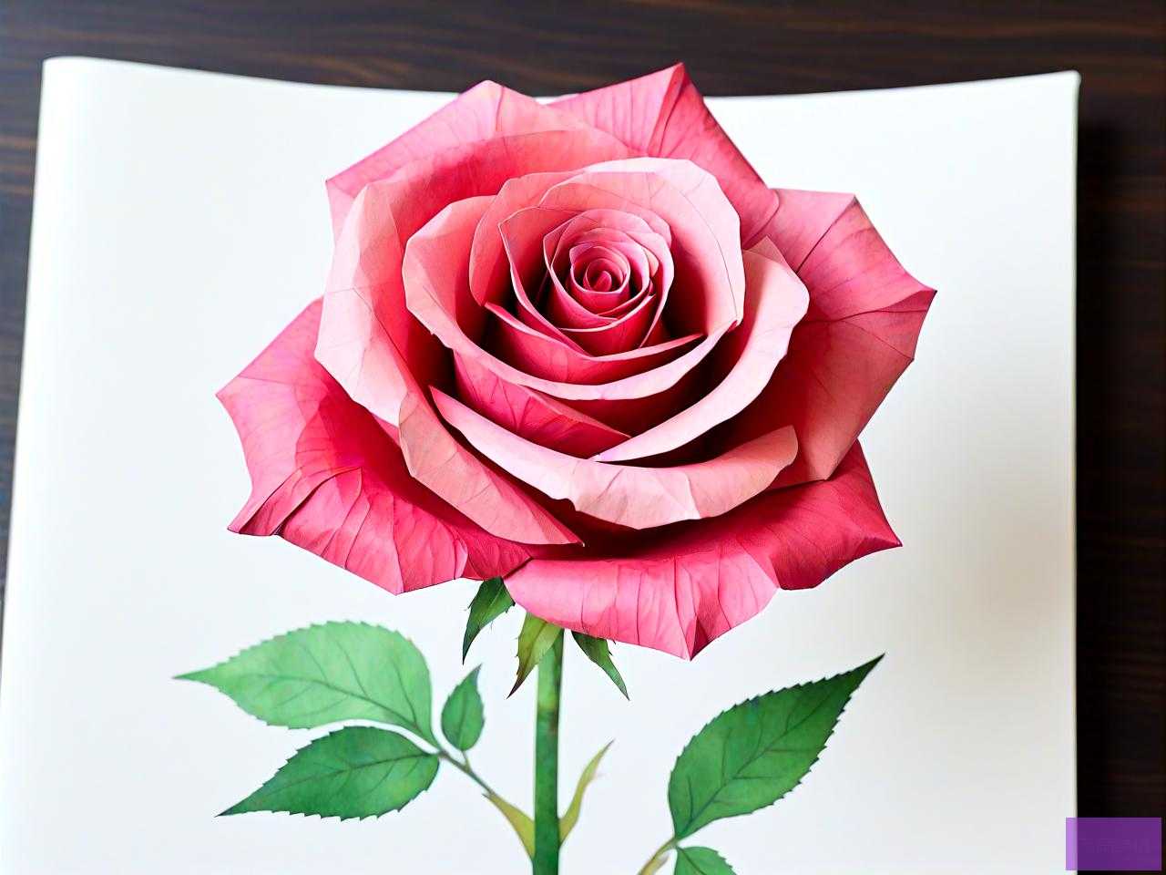 用纸巾折玫瑰花怎么折