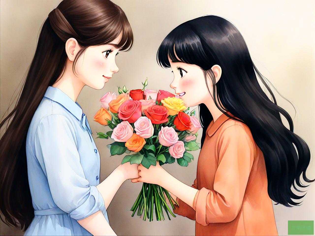 女生给女生送花正常吗