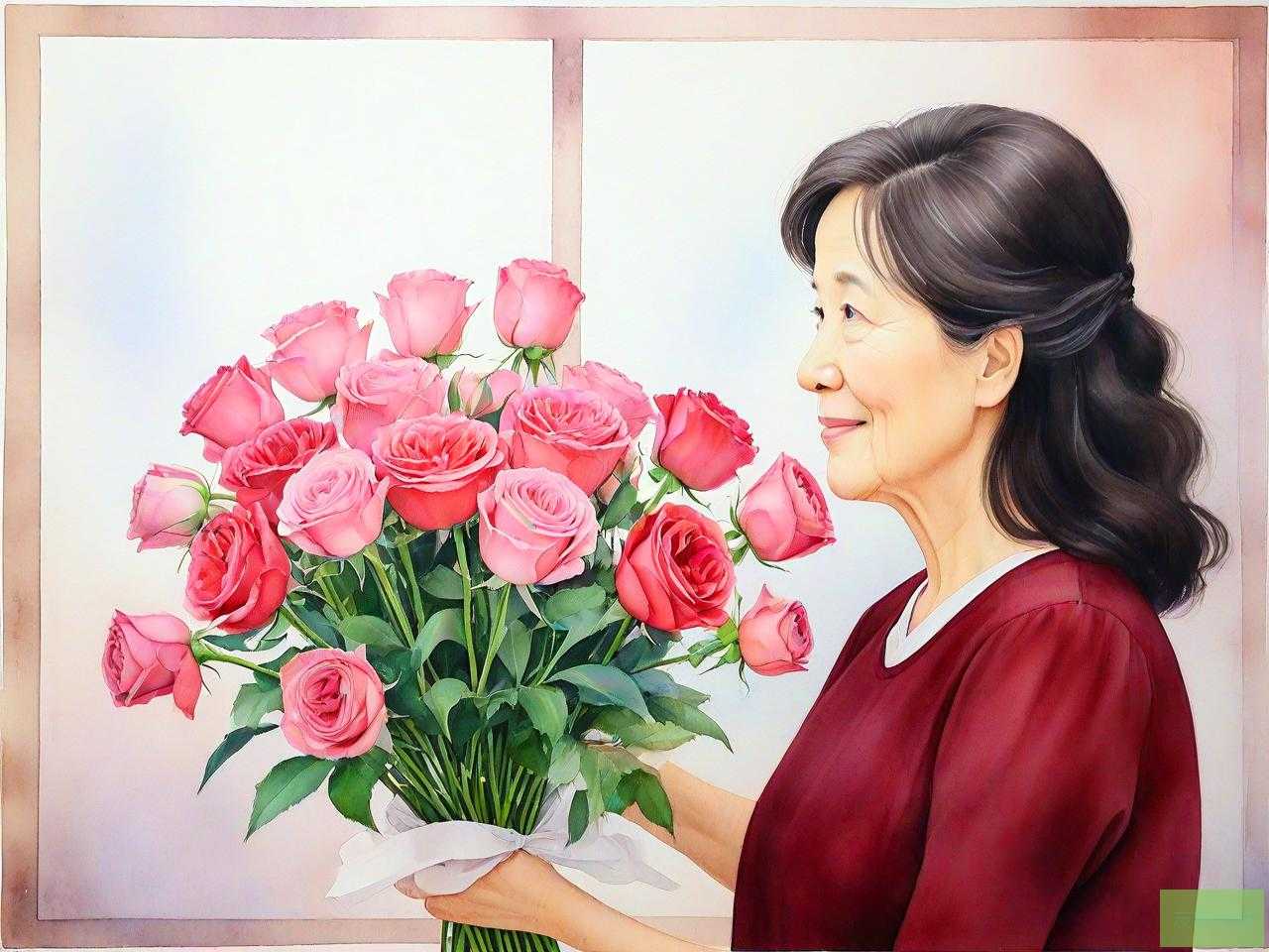女儿送母亲什么花合适