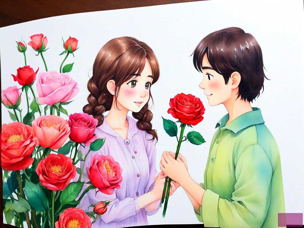 给喜欢的女孩送什么花