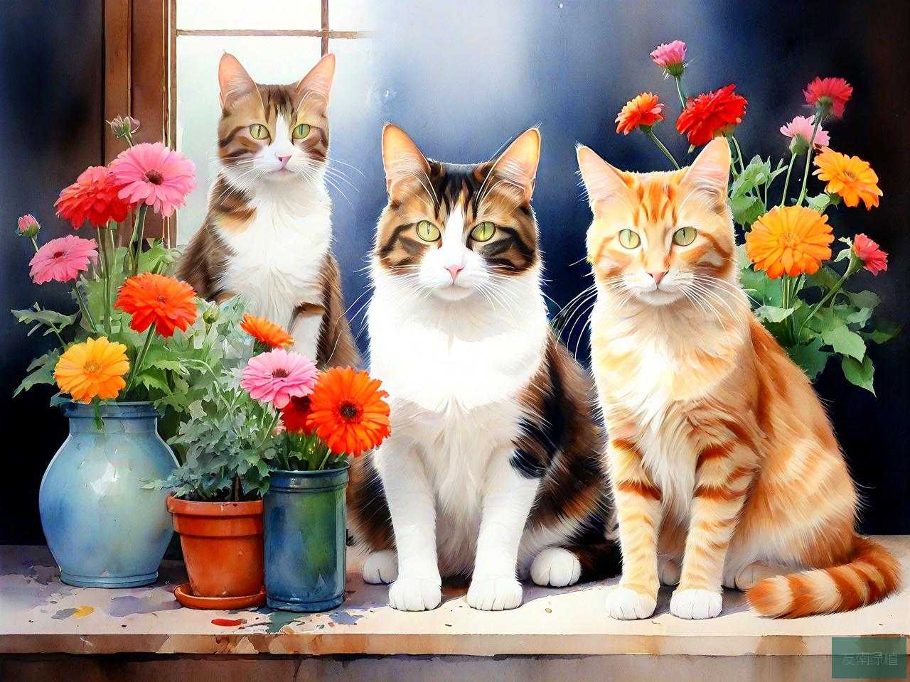 养猫的家庭能养什么花