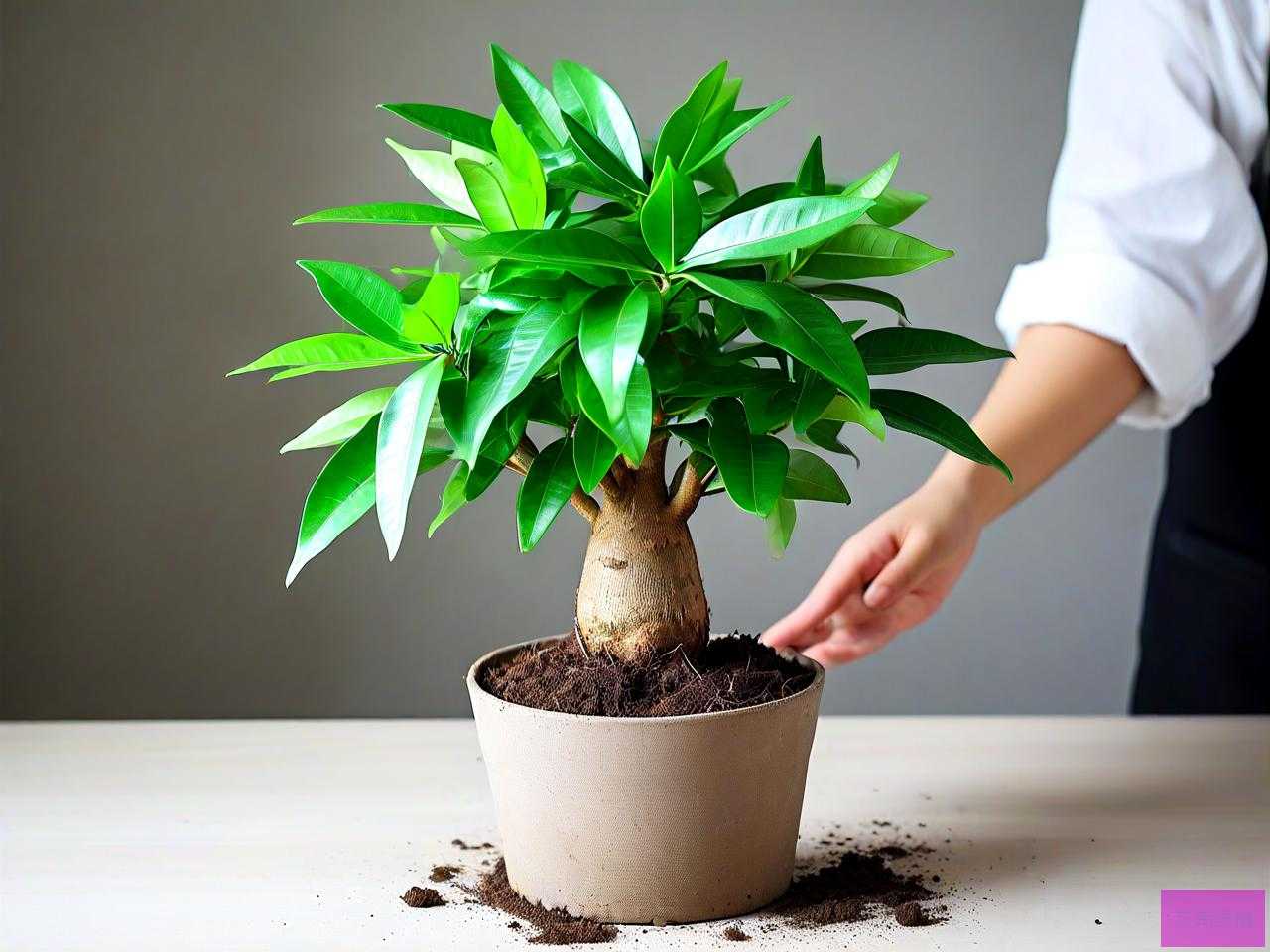 发财树换土的正确方法